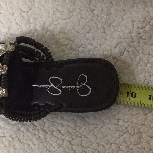 JESSICA S. BROWN/GOLD BLING SANDALS 6.5 - Picture 5 of 6